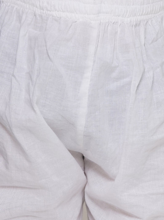 Kids Boys Grey Animal Print Cotton Kurta Pyjama Set