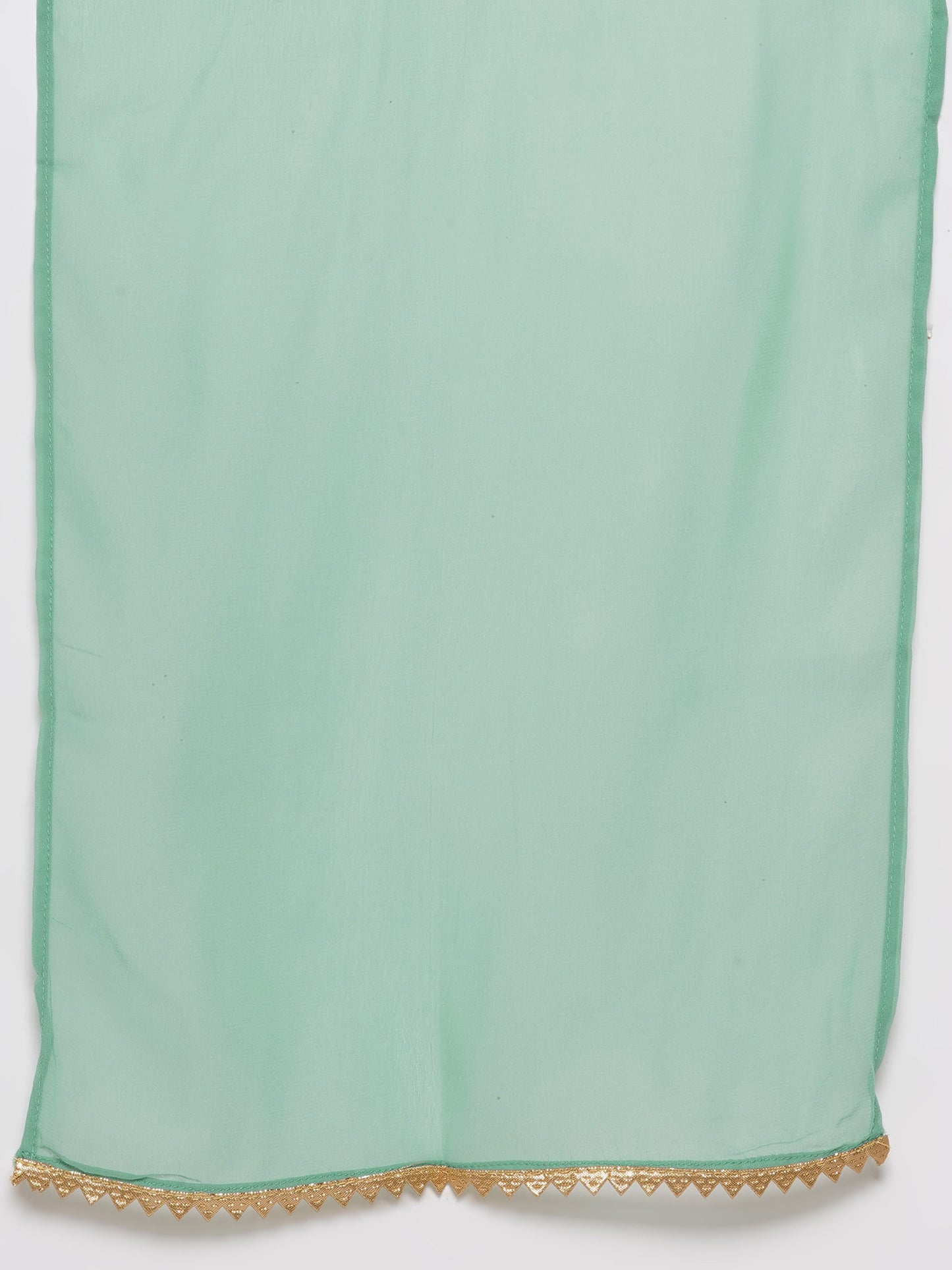 Kids Girls Green Floral Print Georgette Sharara