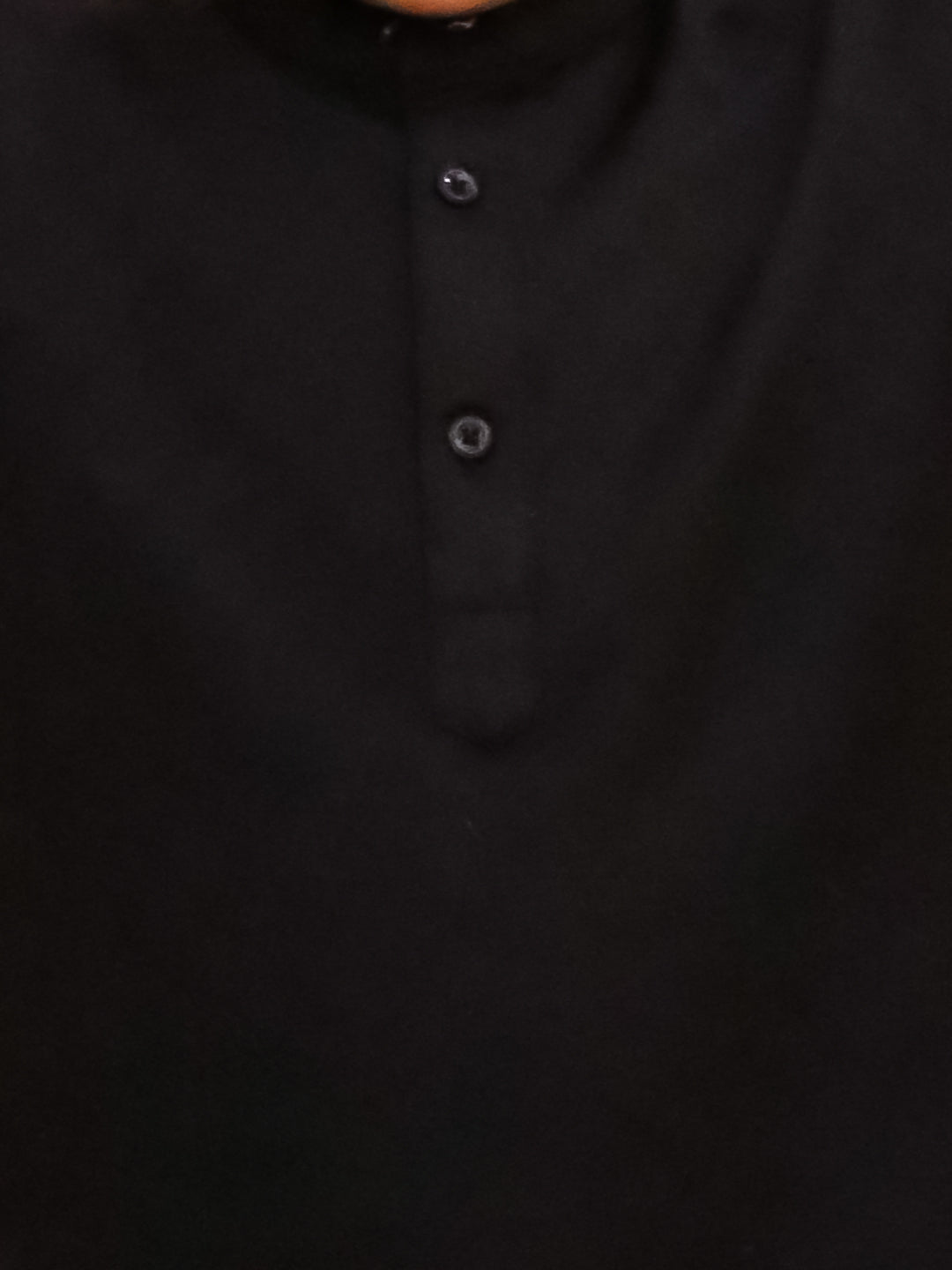 Boys Black Cotton Full sleeves Check Kurta Pyjama Set