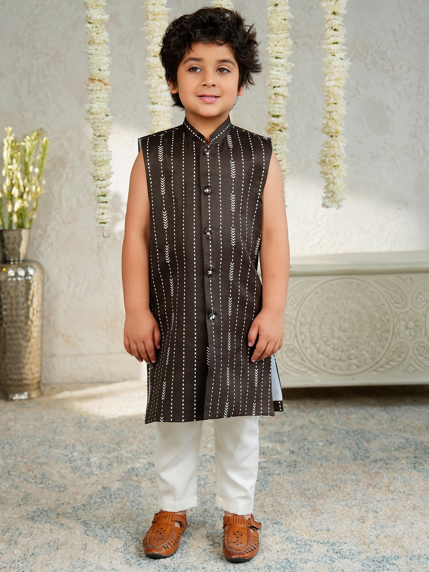 AJ Dezines GREEN Jacquard Full Sleeves Rich Embroidery Sherwani