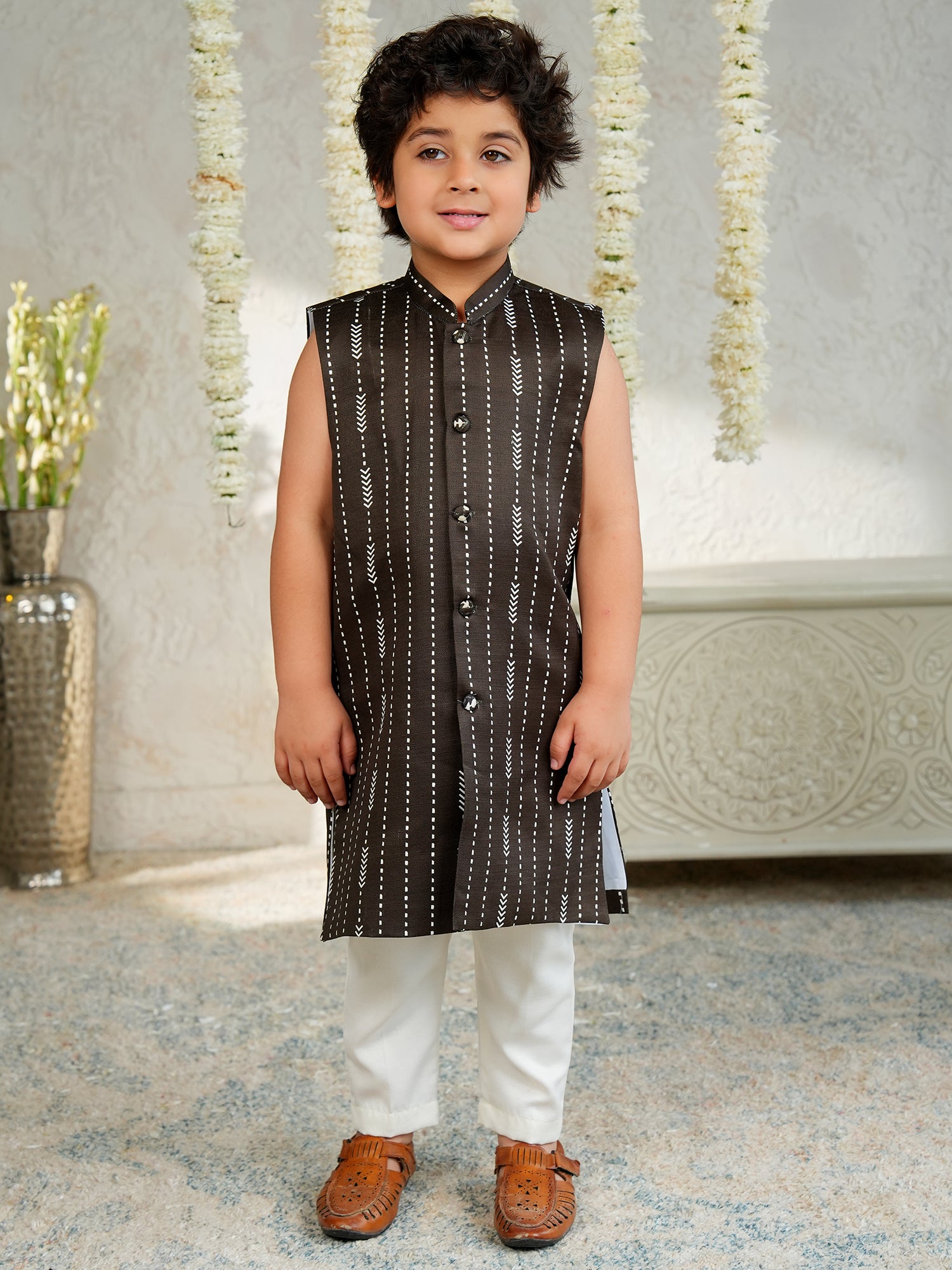 GREEN Jacquard Full Sleeves Rich Embroidery Sherwani