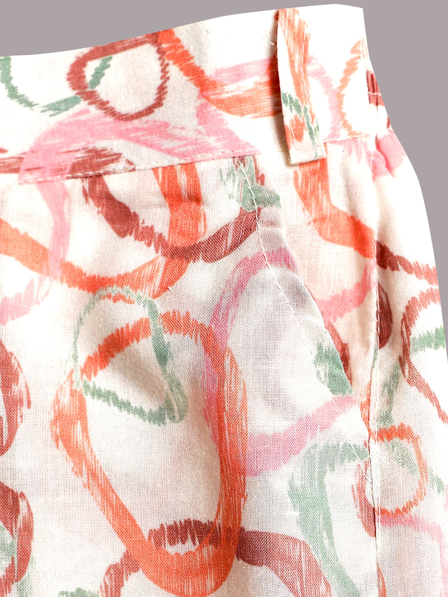 AJ Dezines White Cotton Half Sleeves Abstract Printed Boys Co-Ords