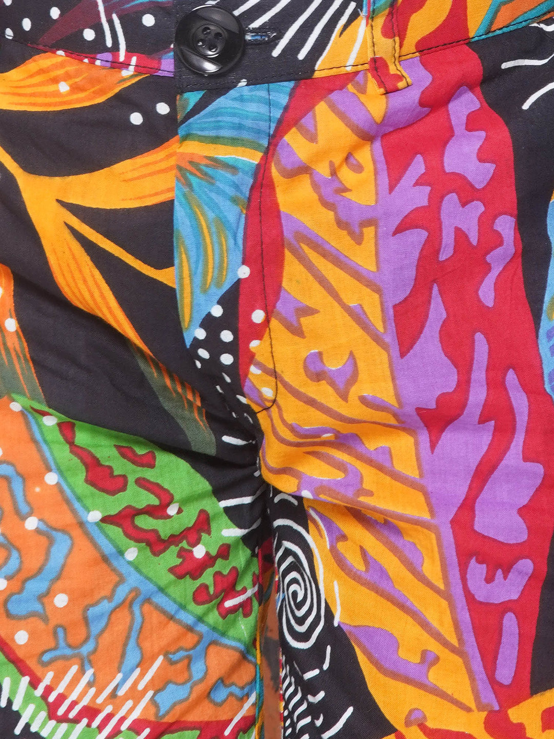 Kids Boys Black Tropical Print Cotton CO-Ords Set - AJ Dezines