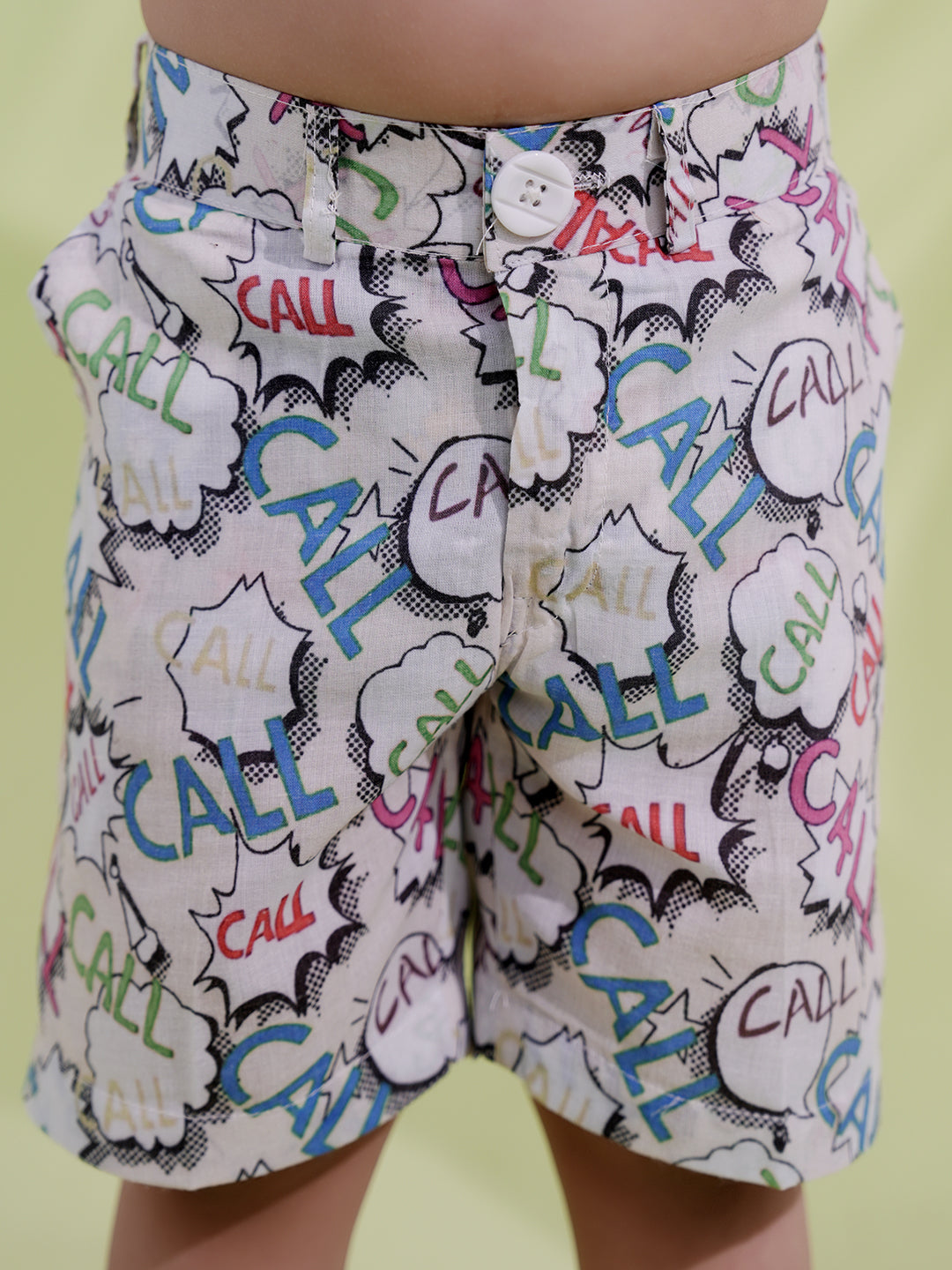 Multi Color Cotton Half Sleeves Alphabet Printed Boys Co-Ords
