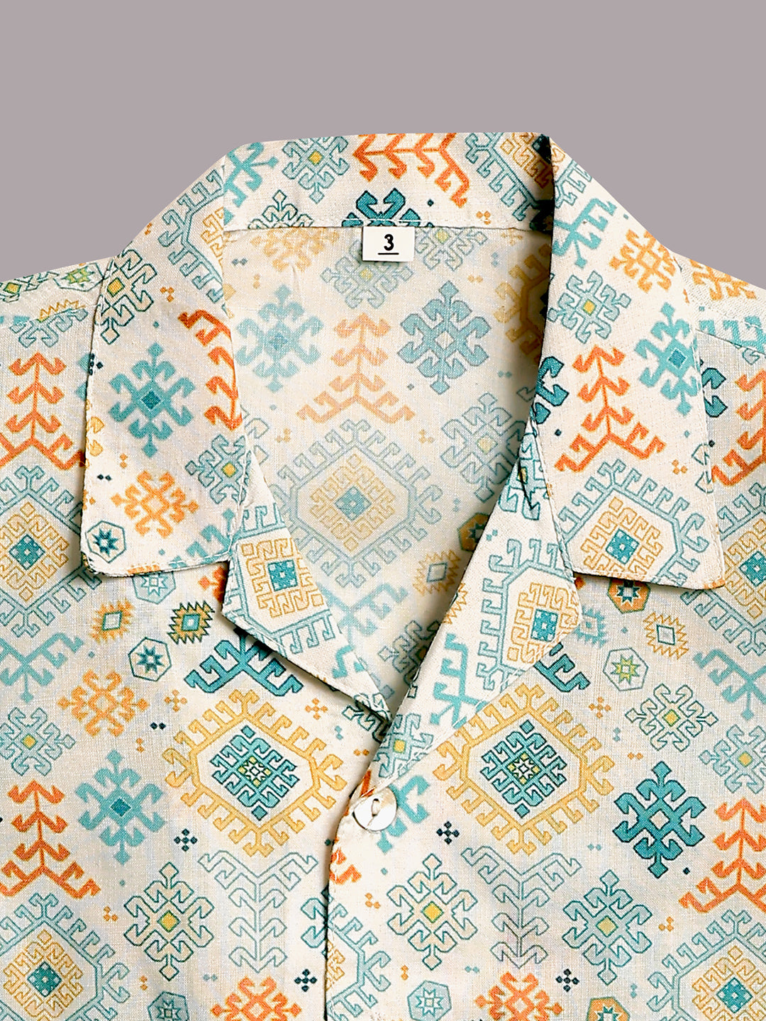 Green Cotton Half Sleeves Abstract Printed Boys Co-Ords - AJ Dezines