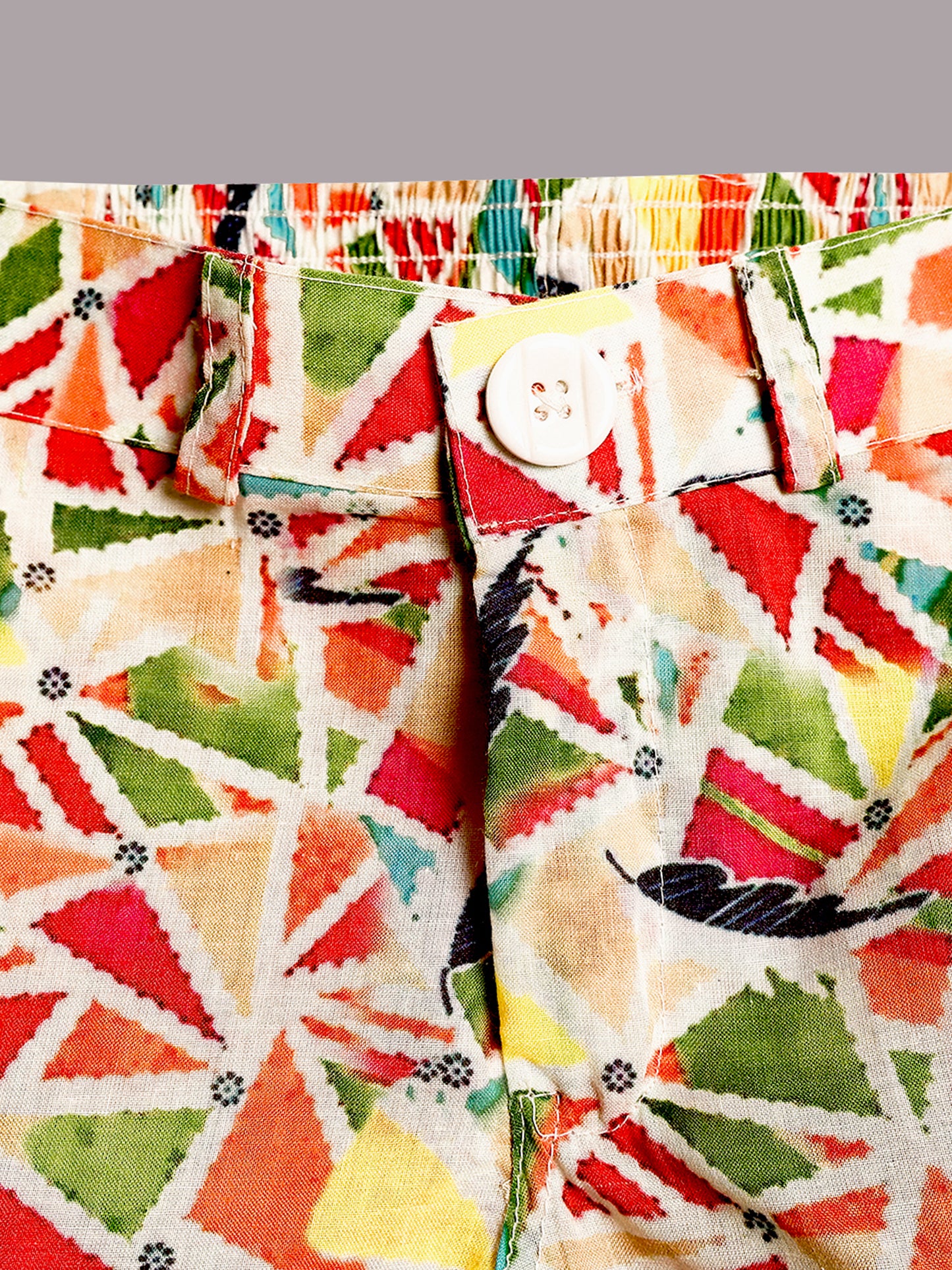 AJ Dezines Multi-Color Cotton Half Sleeves Abstract Printed Boys Co-Ords