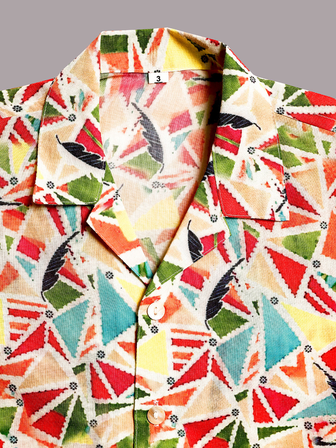 Multi-Color Cotton Half Sleeves Abstract Printed Boys Co-Ords - AJ Dezines