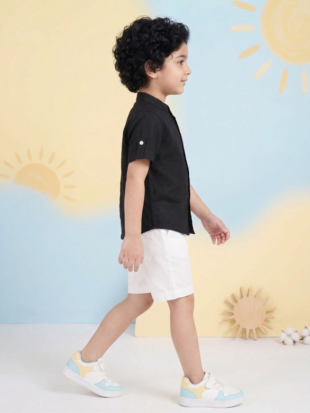 Black Sheep Embroidery Pure Cotton Co-Ords For Boys