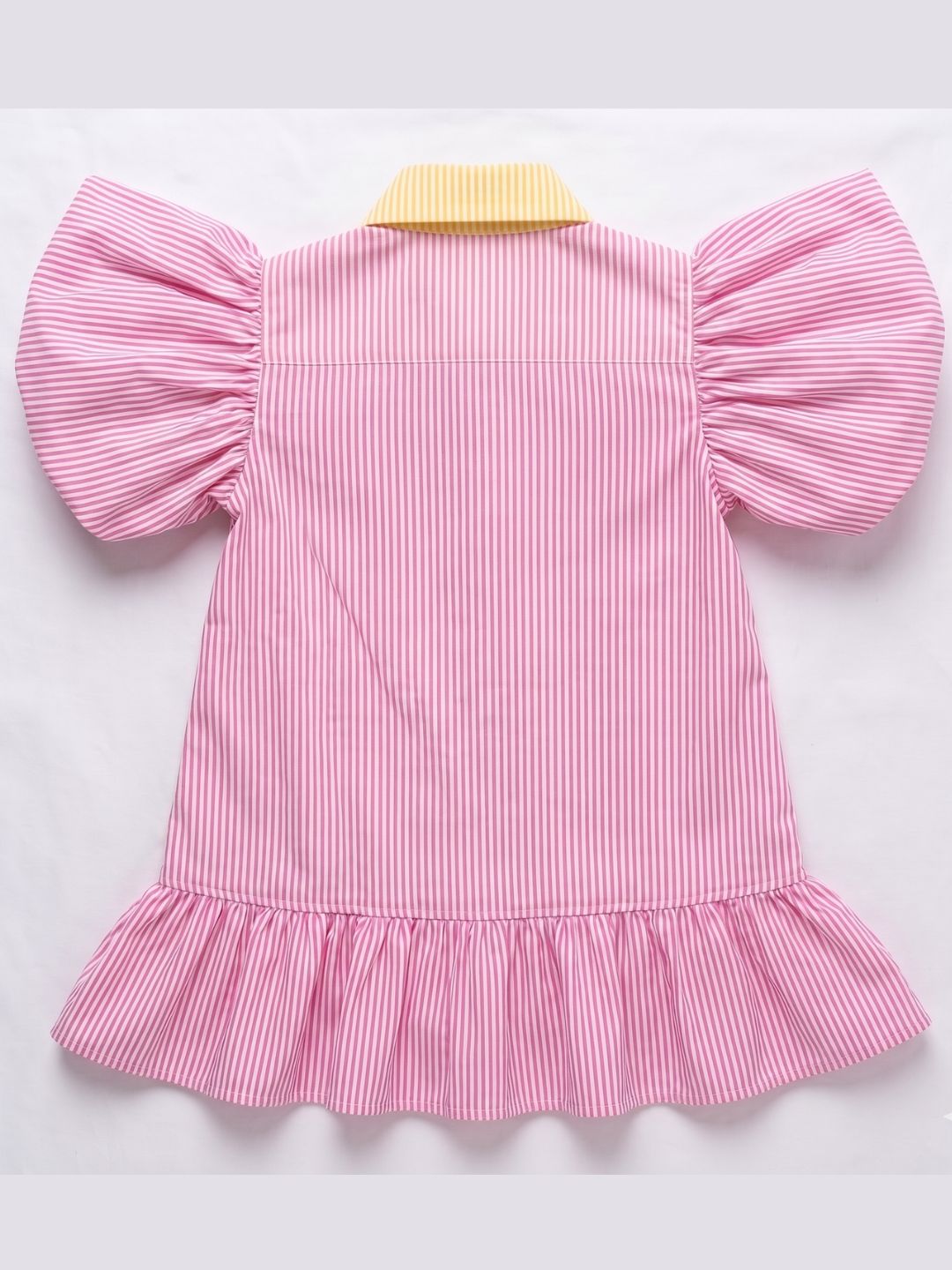 AJ Dezines Multi Color Stripes Cotton Frocks For Girls