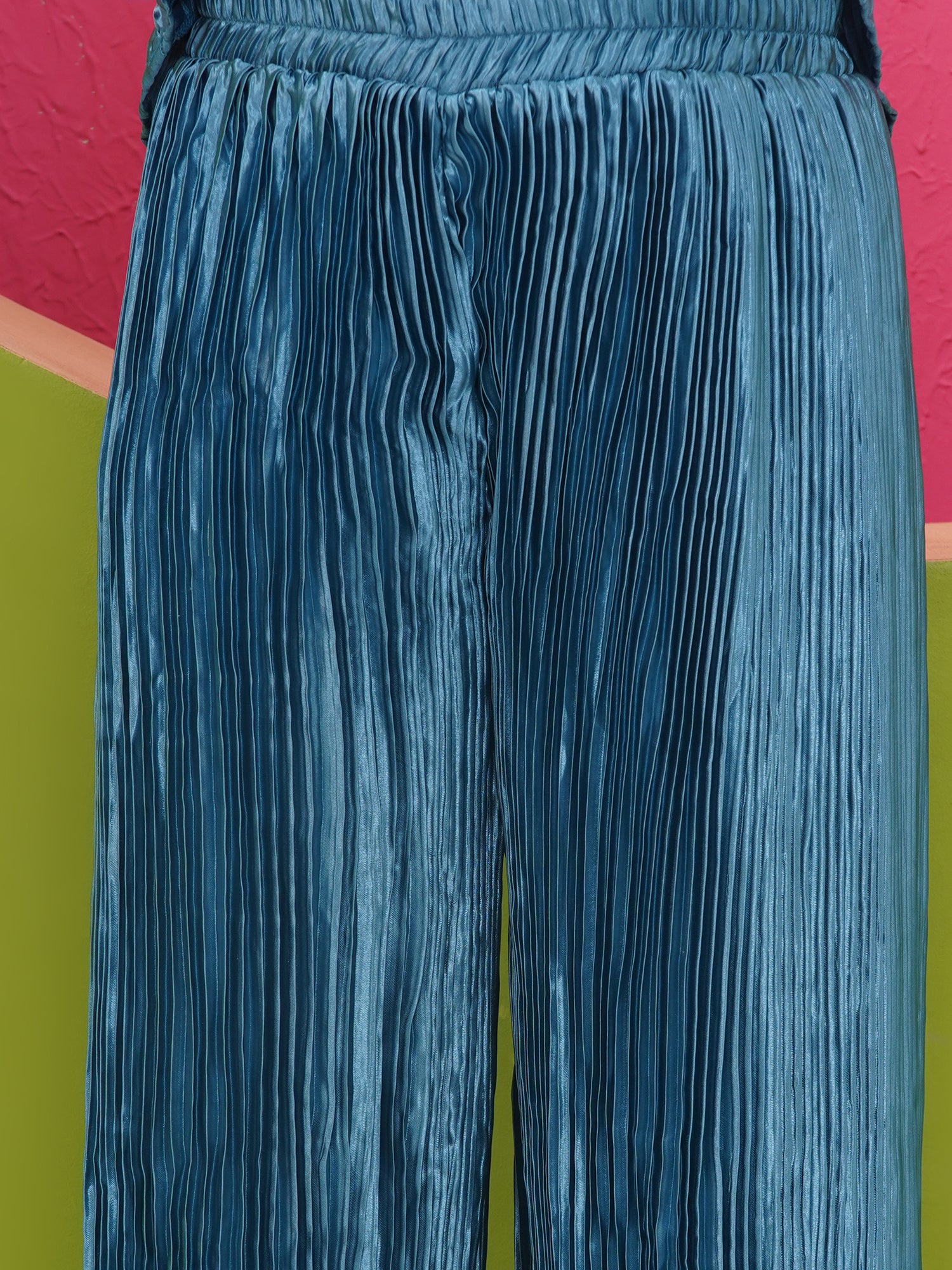 Girls Satin Turquoise Indo Western - AJ Dezines