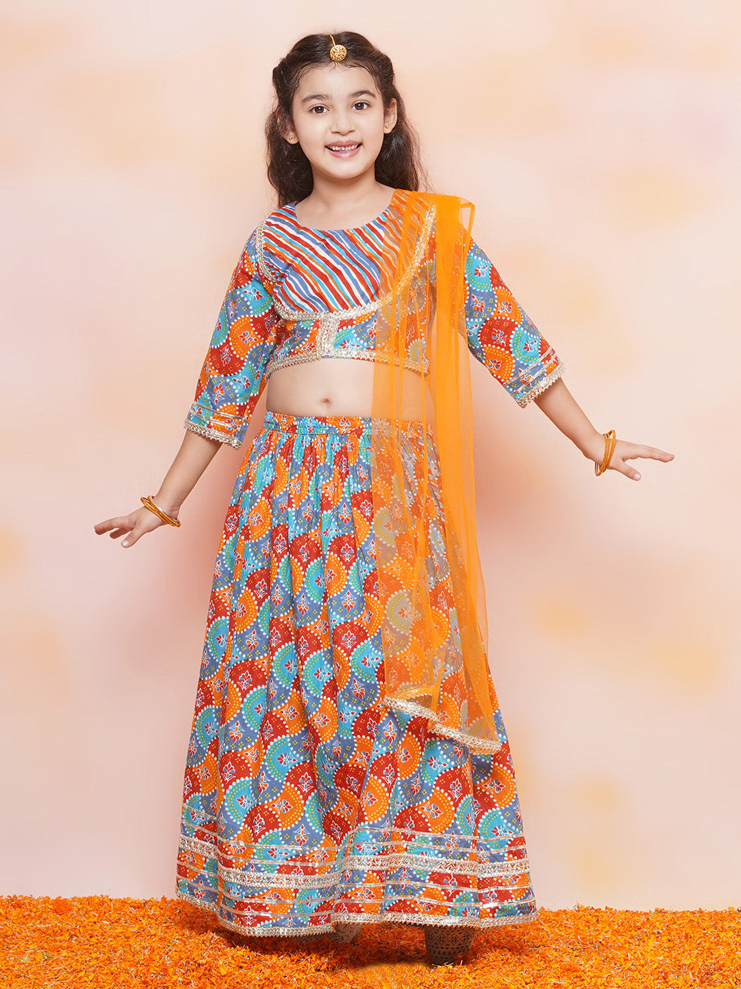 Buy online Blue Cotton Lehenga Choli Set from ethnic wear for Women by Aj  Dezines for ₹1719 at 51% off | 2024 Limeroad.com