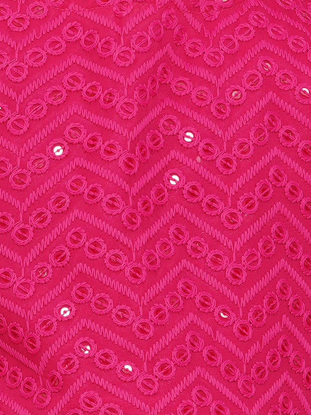 DARK PINK Net Sequenced Sleeveless Flared Lehenga Choli for Girls - AJ Dezines