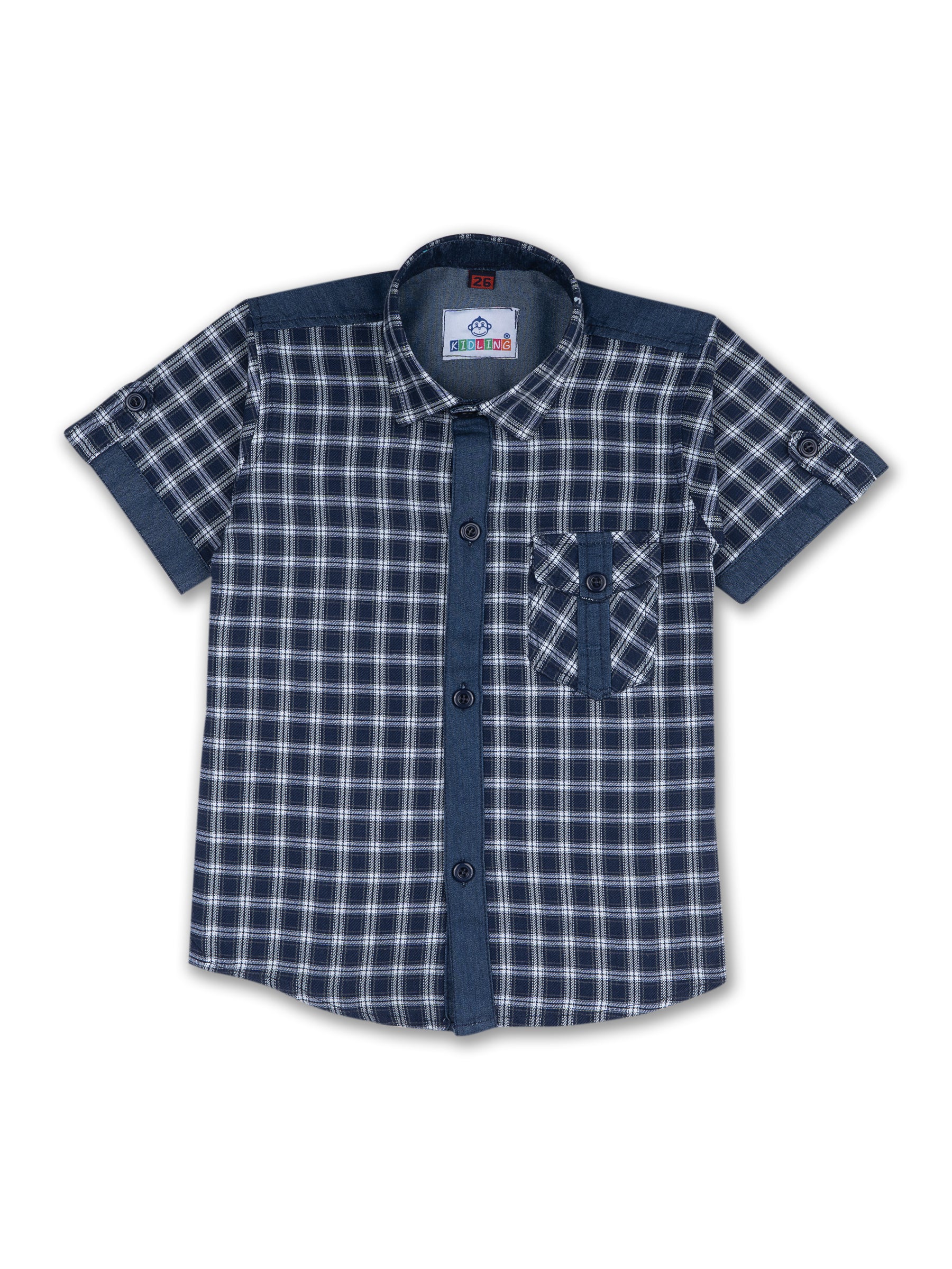 Kids Boys White Checkered Cotton Blend Top & Bottom Set - AJ Dezines