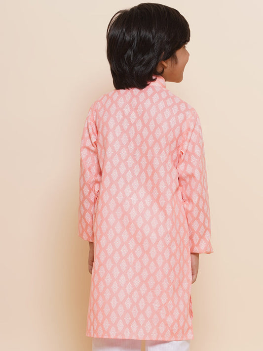 Kids Ethnic Wear Cotton Printed Kurta for Boys