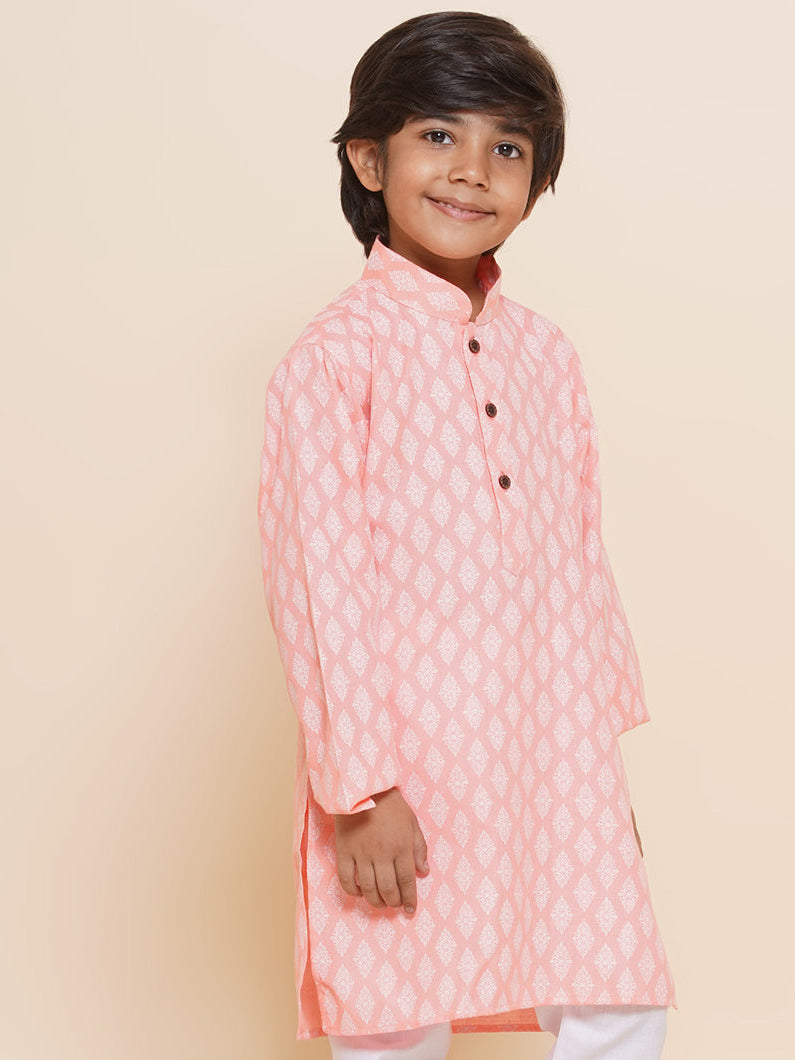 AJ DEZINES Kids Ethnic Wear Cotton Printed Kurta for Boys