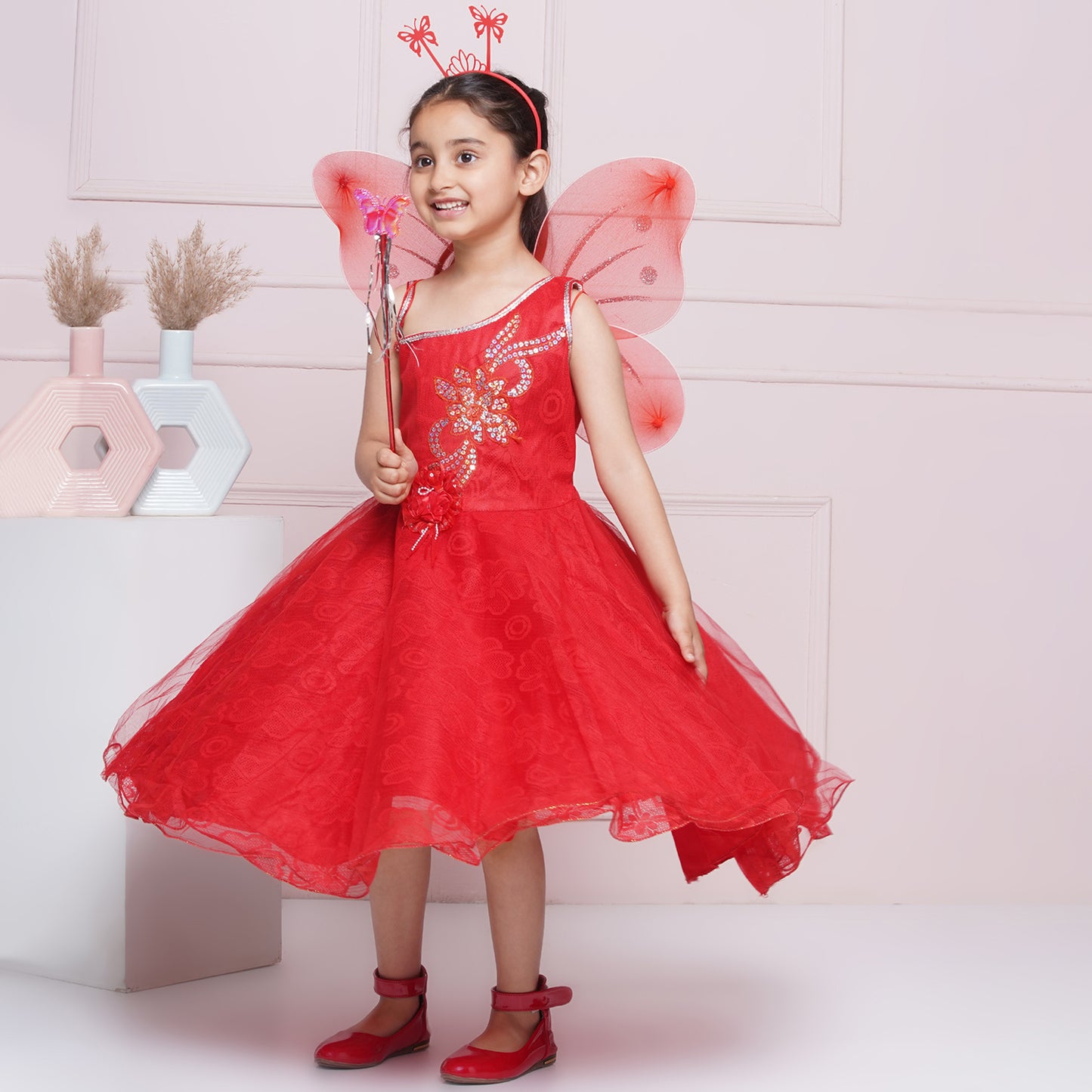 Aj Dezines Red Fairy Gown