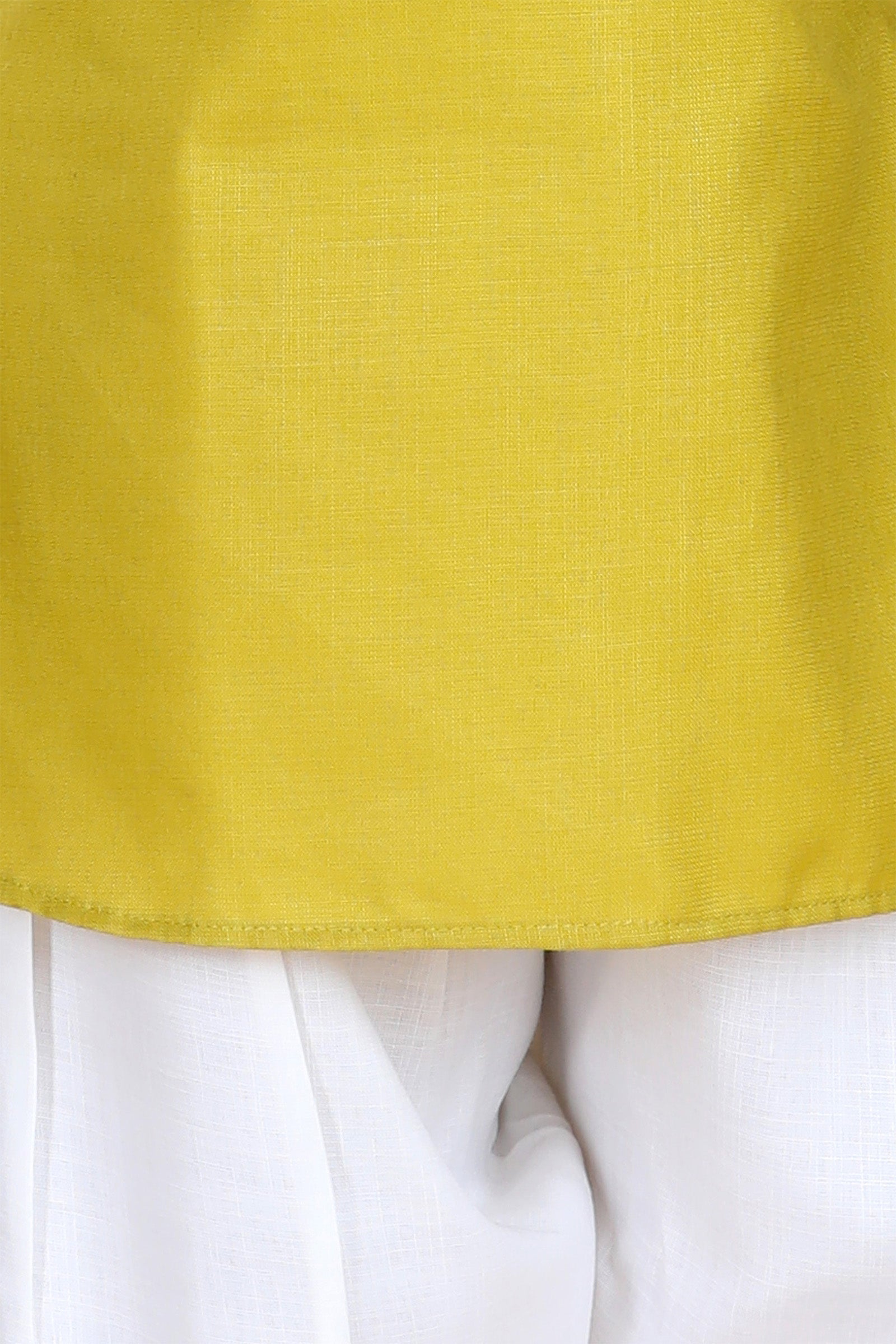 Boys Green Solid Cotton Pathani Suit for Kids